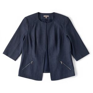 Roz & Ali Women’s Jacket Blue Size 1X